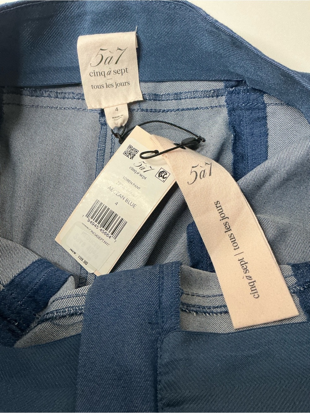 Cinq a Sept Women’s Loren Denim Pants Size 4 NWT - Picture 13 of 14